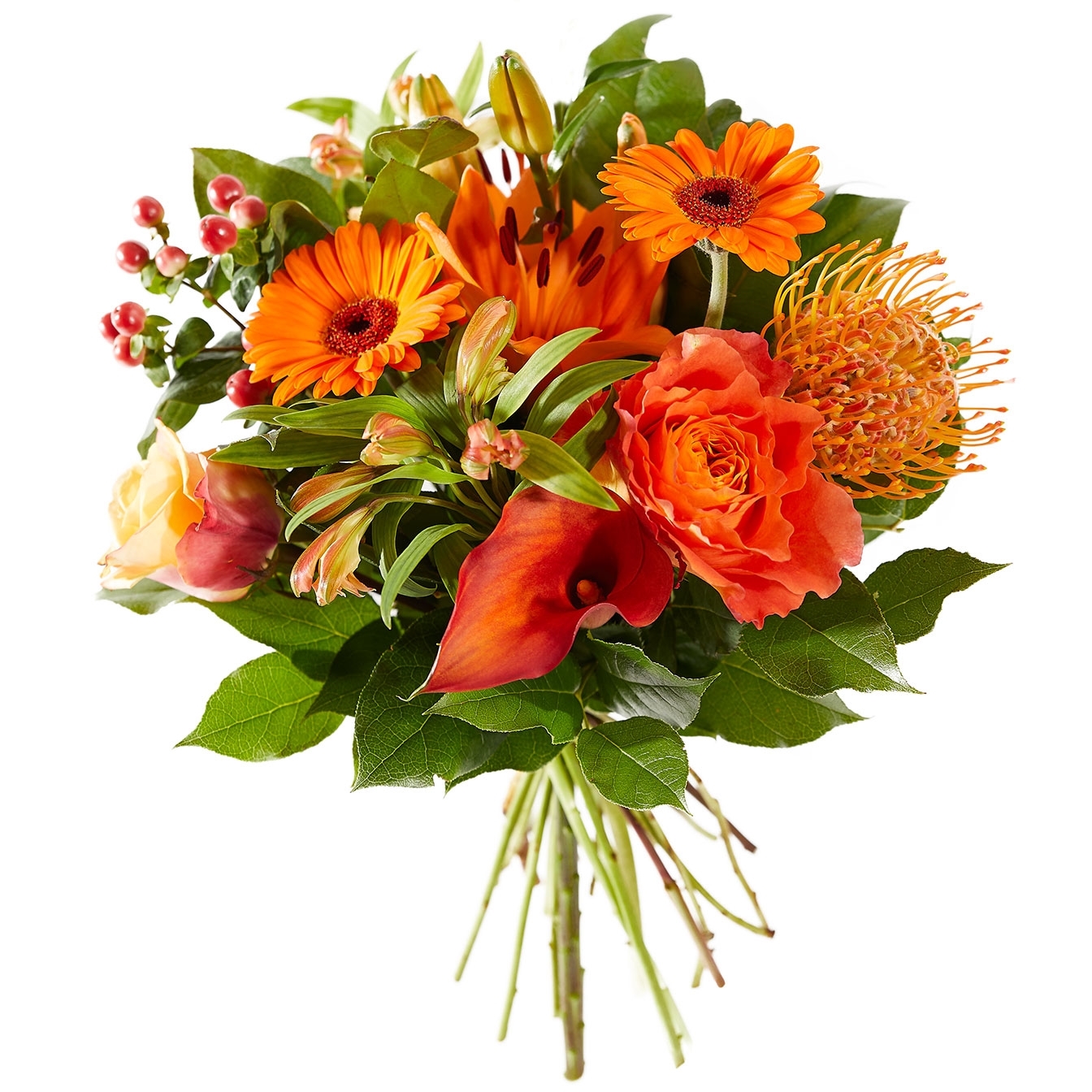 Gemengd Oranje Boeket Gemengd Oranje Boeket